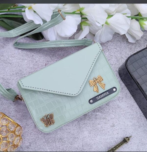 Personalized Croc Leather Sling Bag for Women