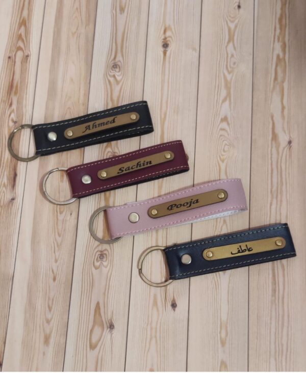 Personalized Leather Keychain