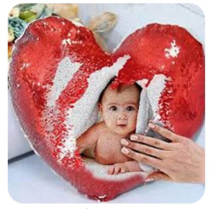 Magic Heart Sequin Pillow
