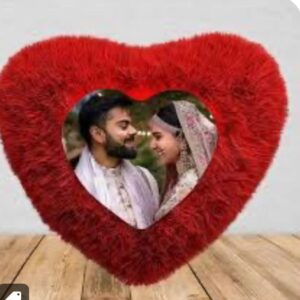 Customized Heart-Shaped Fur Cushion
