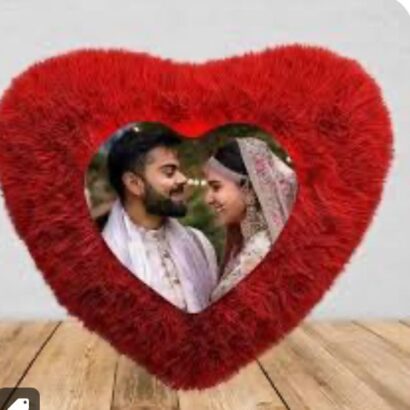 Customized Heart-Shaped Fur Cushion