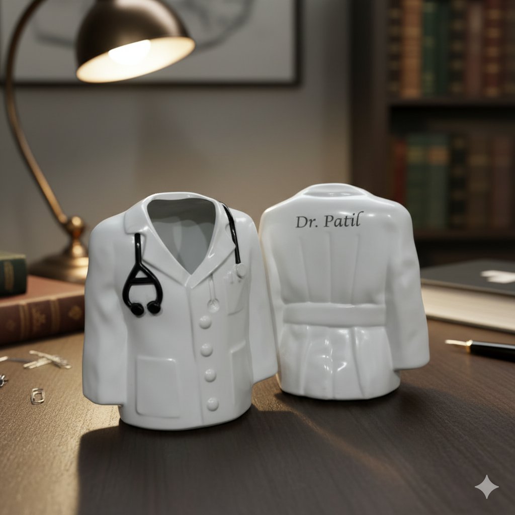 Personalized Ceramic Doctor Coat Stand