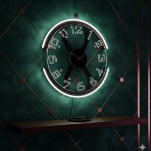 LUXURY NEON WALL CLOCK