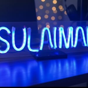 NEON NAME TABLE STAND