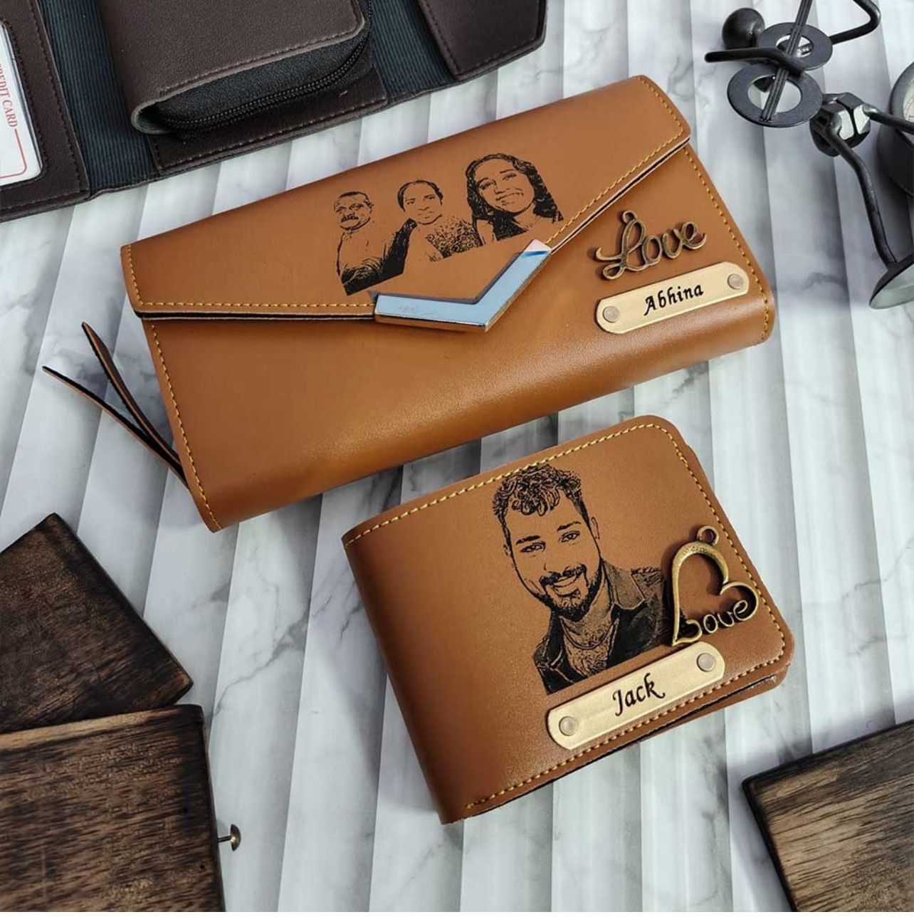 Customized Sketch Wallet Combo