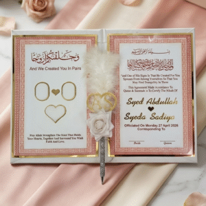NIKAH BOOKLET WITH PEN